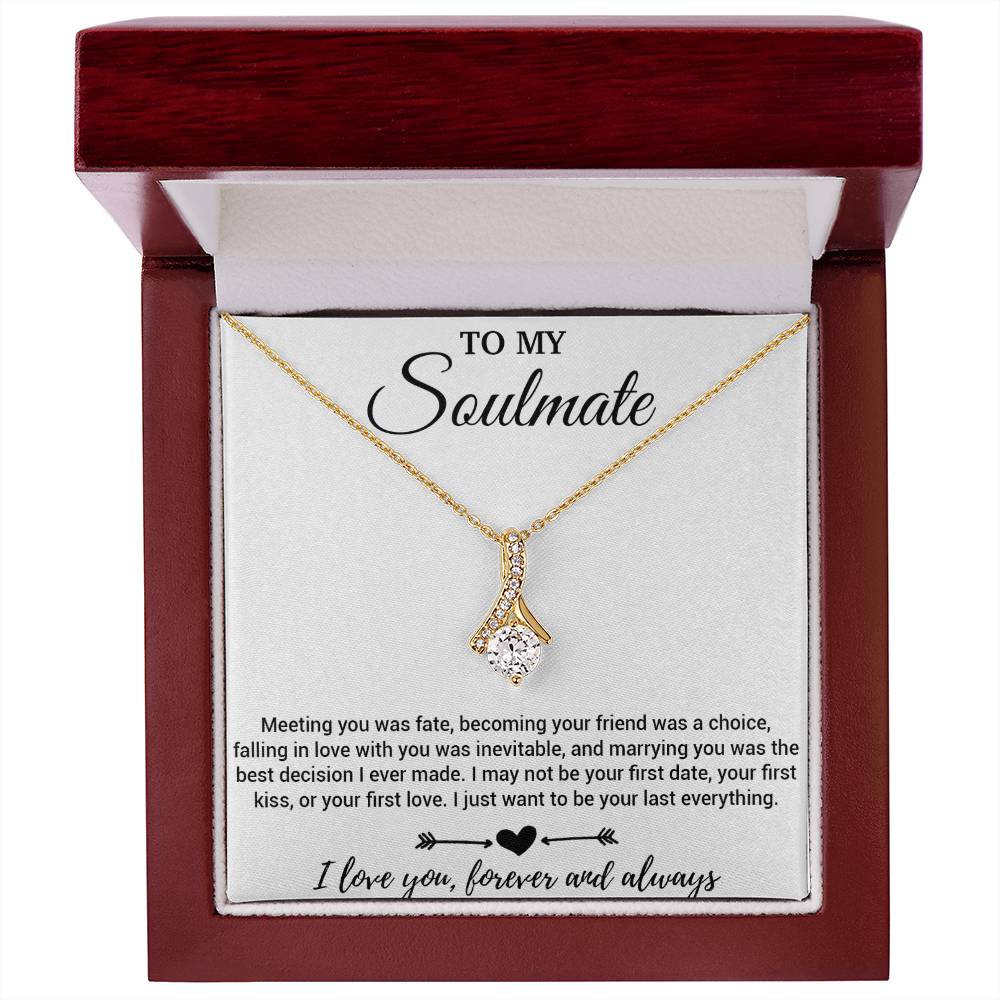 To My Soulmate Necklace, Soulmate Gift, Soulmate Jewelry Anniversary
