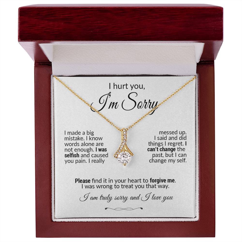 Forgive me Necklace, Apology Jewelry, Sorry Gift Wife, Sorry Gift Girlfriend
