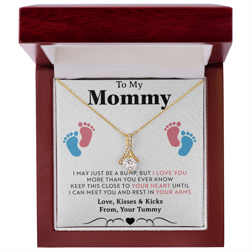 To My Mommy Gift Necklace, Trendy, Gift for New Mom in Hospital, Pregnancy Gift