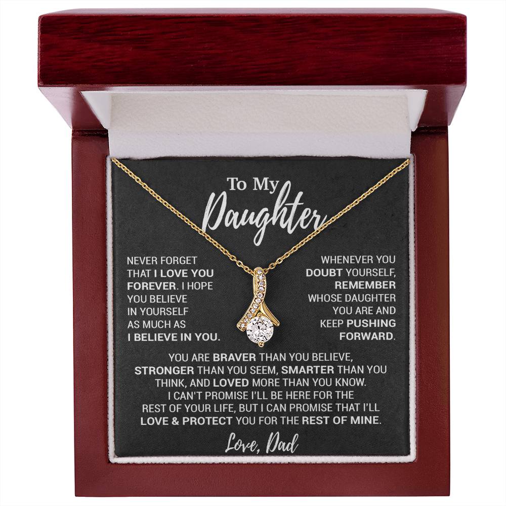 To My Daughter Necklace, Daughter Father Necklace, Daughter Gift From Dad 12_10