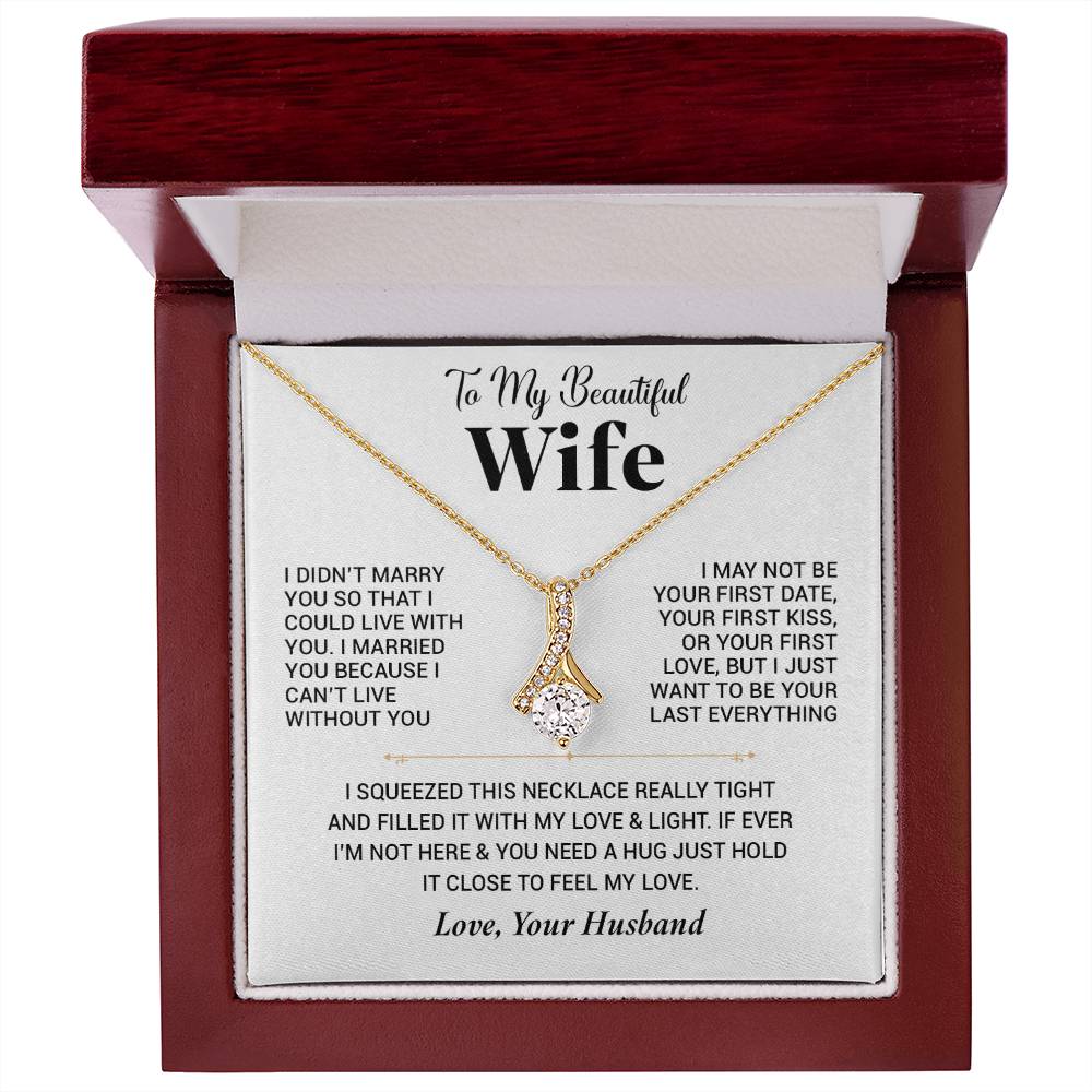 To My Wife Necklace, Christmas Gift For Wife, Christmas Gifts For Her, Wife Gift