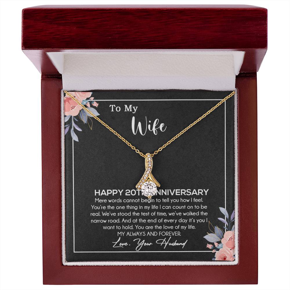 20th Anniversary Gift For Wife Necklace, 20 Year Anniversary, 20th Wedding Gift