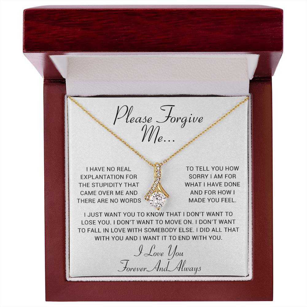 I'm Sorry Gift, Apology Gift, Sorry Poem, Forgiveness, Thinking of You Necklace