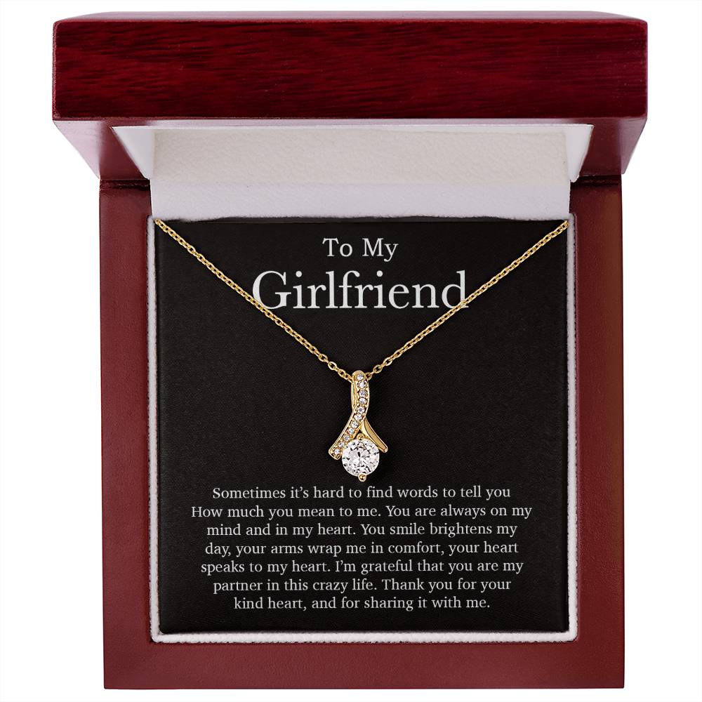To My Girlfriend Necklace, Valentines Day Gift, Girlfriend Gifts, Birthday Gifts