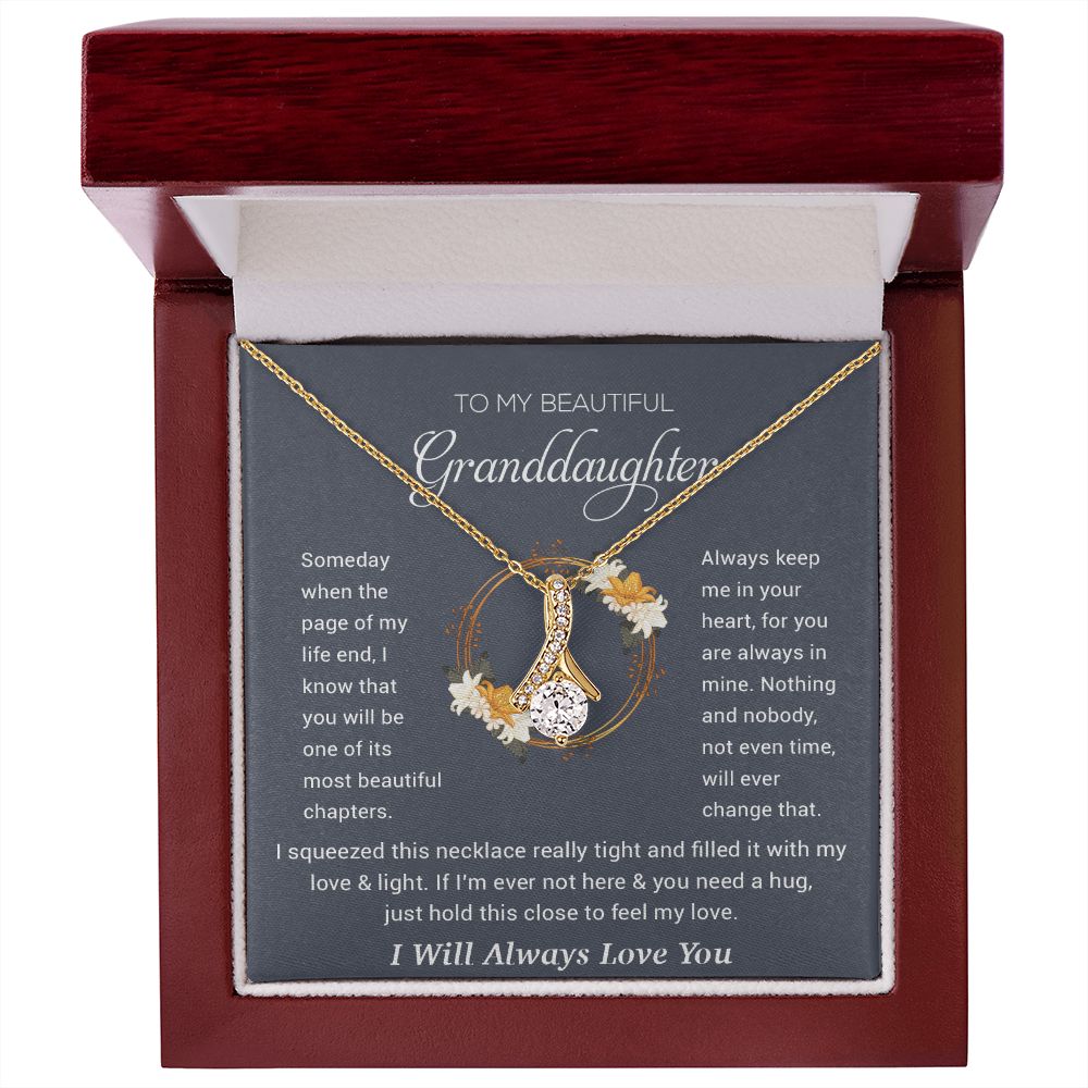 To My Granddaughter Necklace, Birthday Gift For Granddaughter, Birthday Gifts