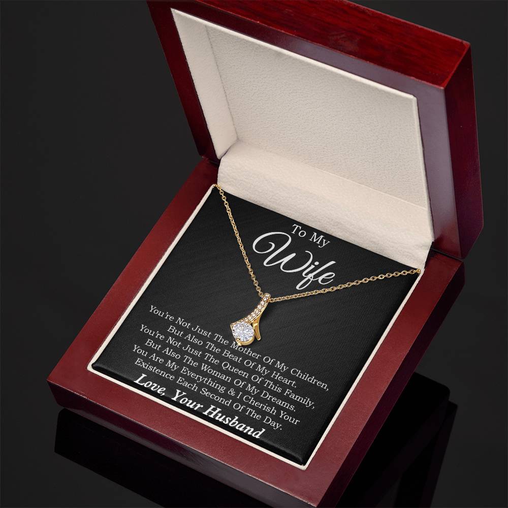 To My Wife Necklace, Mother's Day Gift from Husband, Wife Birthday Gift