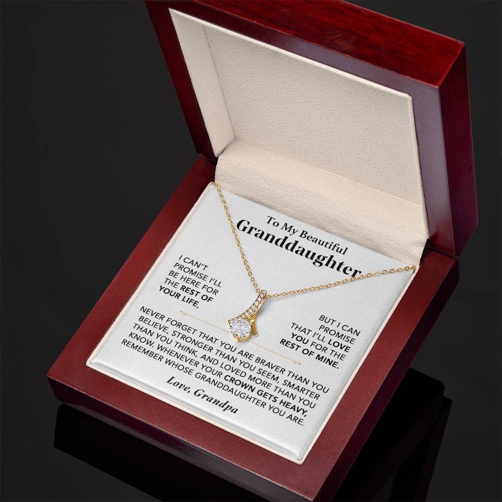 To My Granddaughter Necklace, Granddaughter Gift from Grandma, Gift from Grandpa