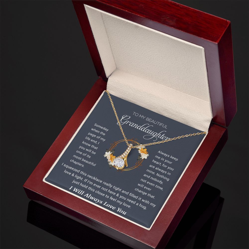 To My Granddaughter Necklace, Birthday Gift For Granddaughter, Birthday Gifts