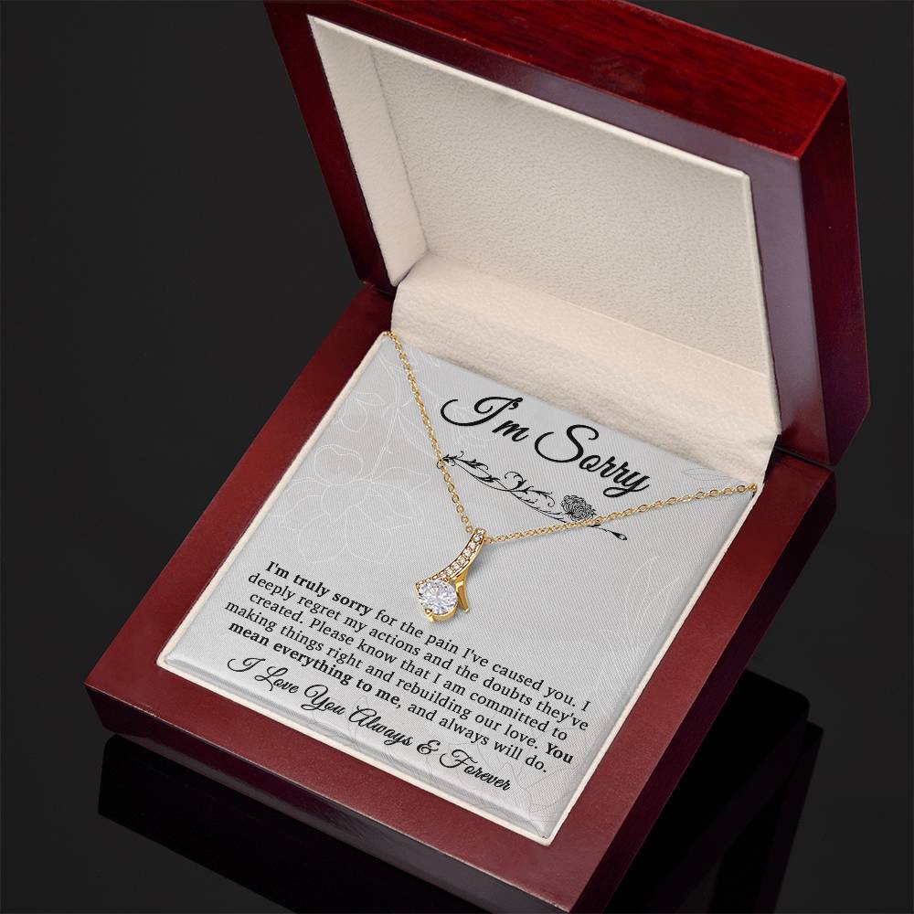 I'm Sorry Necklace Gifts, Apology Gifts For Her, Forgiveness Gift, Wife Gift