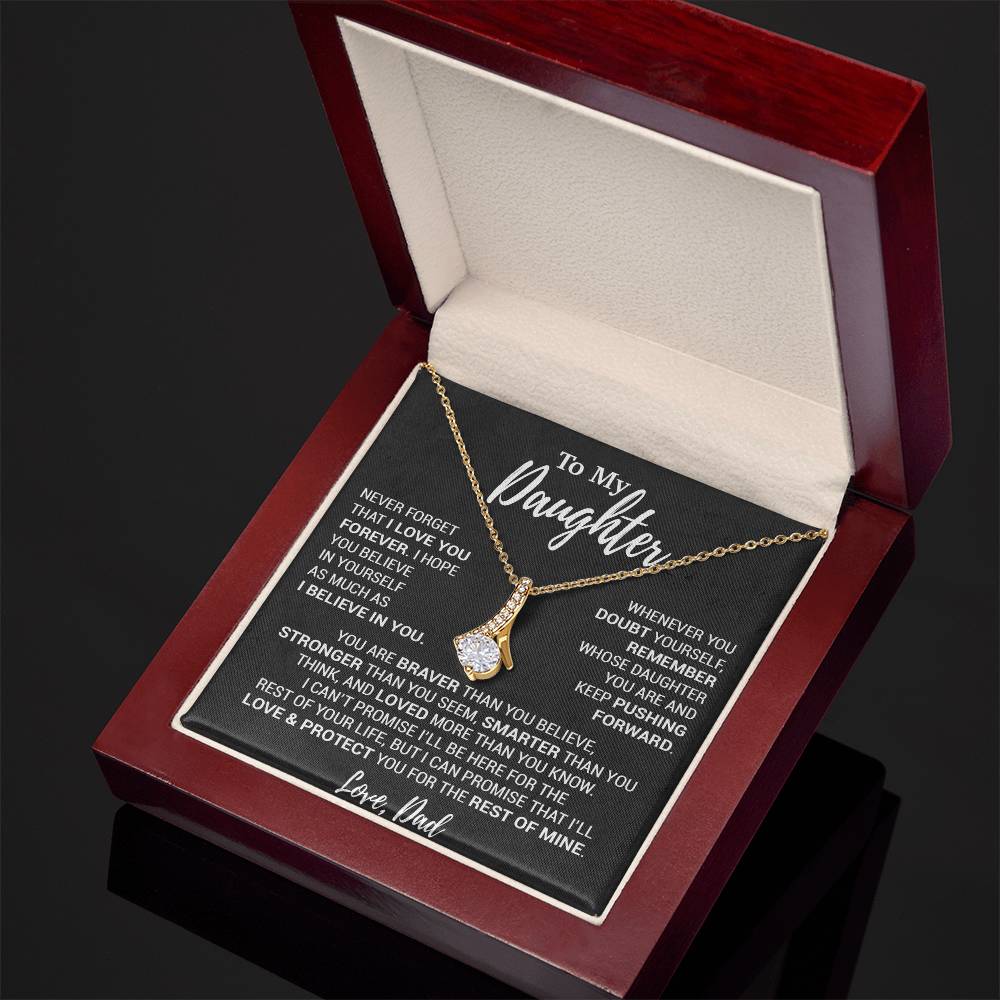 To My Daughter Necklace, Daughter Father Necklace, Daughter Gift From Dad 12_10