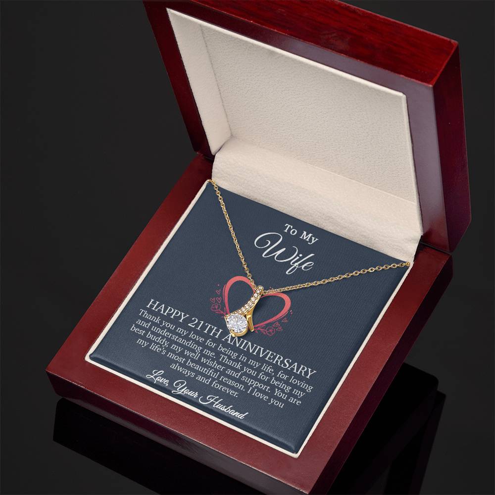 21th Anniversary Gift For Wife, 21 Year Anniversary Gifts, 21th Wedding Anniversary Gift Ideas_Blue