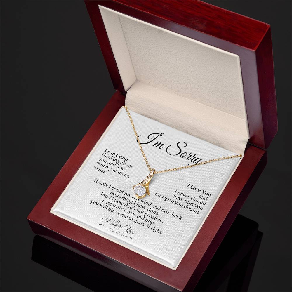 I'm Sorry Necklace, Apology Gift For Her, Forgiveness Gift, I'm Sorry Gift