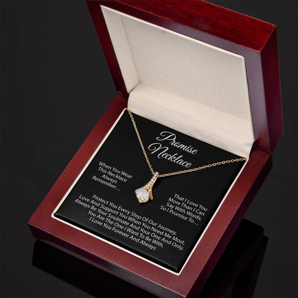 Promise Necklace For Soulmate, Valentine Gift, Birthday Gift, Anniversary Gift