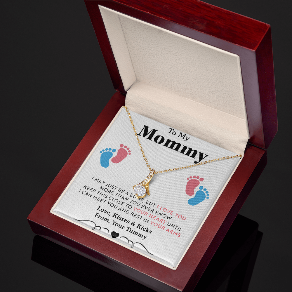 To My Mommy Gift Necklace, Trendy, Gift for New Mom in Hospital, Pregnancy Gift