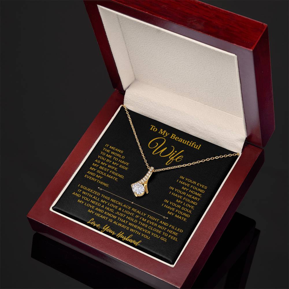 To My Wife Necklace, Vanlentines Gifts For Women, Anniversary Gift For Wife 20_1_Gold
