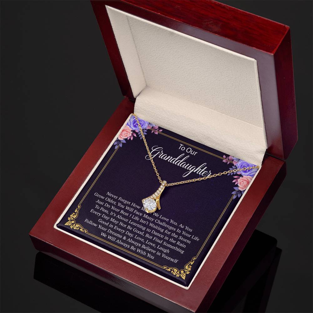 To Our Granddaughter Necklace, Birthday Gift For Granddaughter, Jewelry Gift