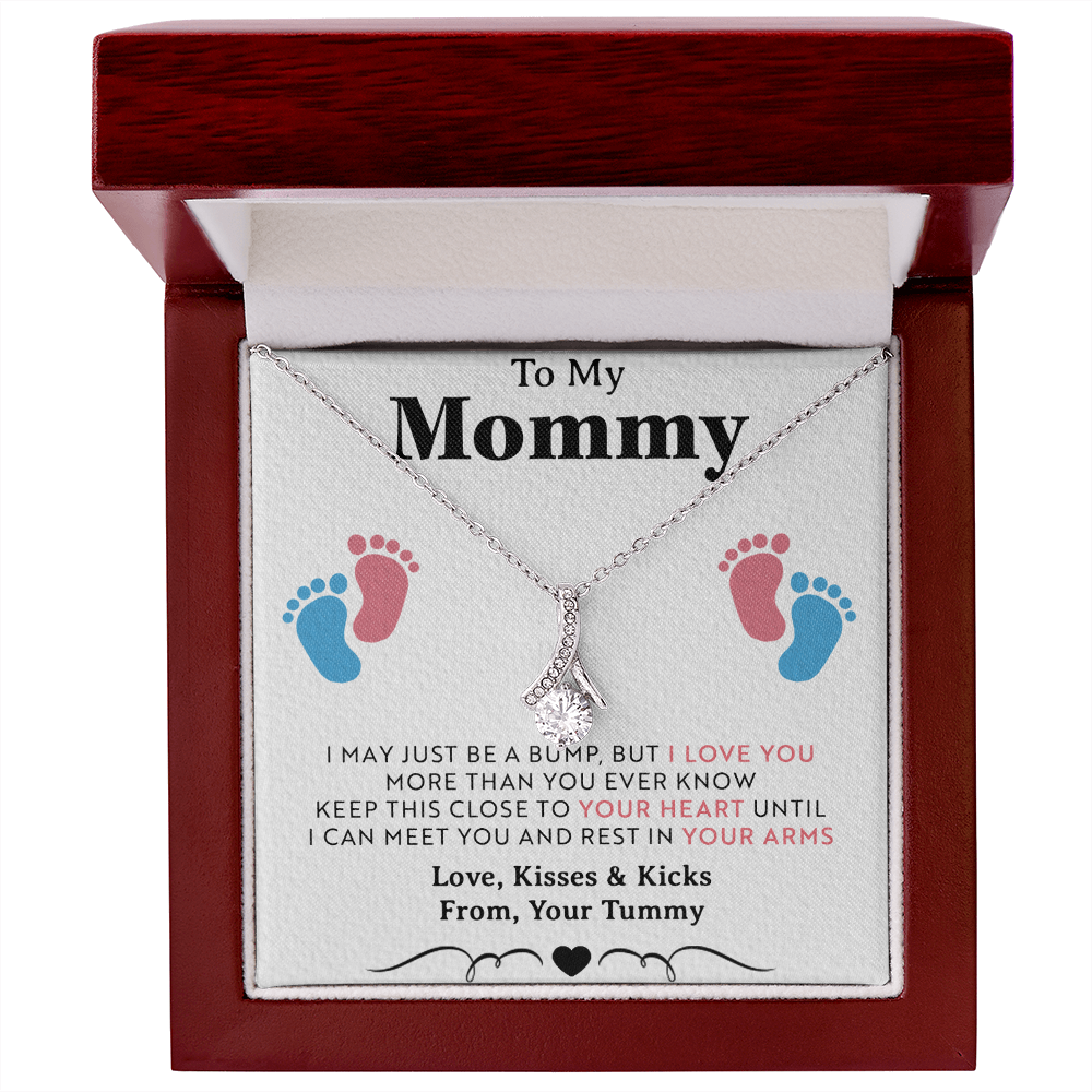 To My Mommy Gift Necklace, Trendy, Gift for New Mom in Hospital, Pregnancy Gift