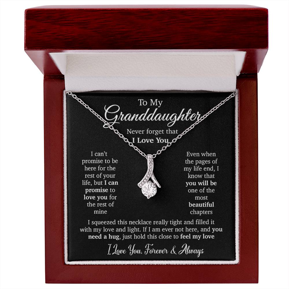 To My Granddaughter Necklace, Granddaughter Gift, Granddaughter Birthday Gift