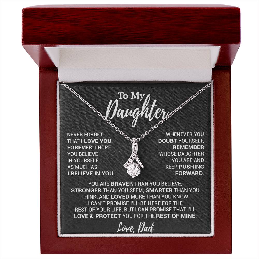 To My Daughter Necklace, Daughter Father Necklace, Daughter Gift From Dad 12_10