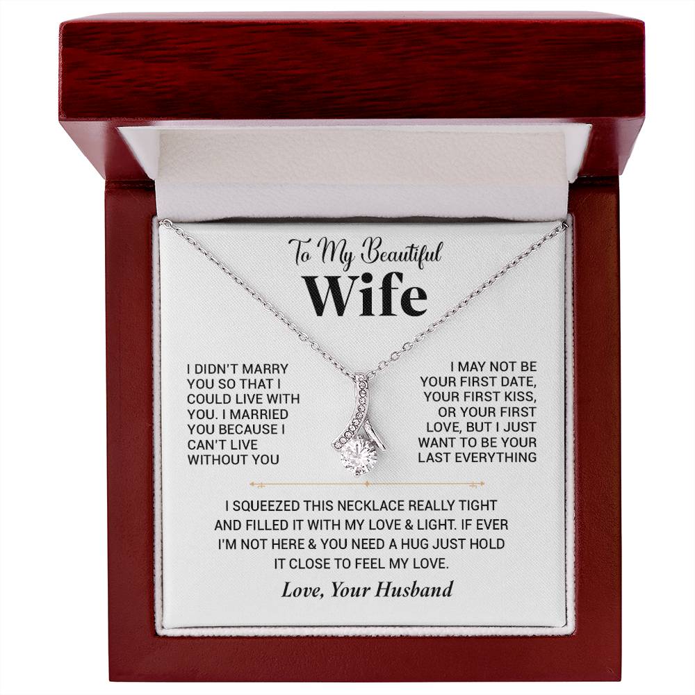 To My Wife Necklace, Christmas Gift For Wife, Christmas Gifts For Her, Wife Gift