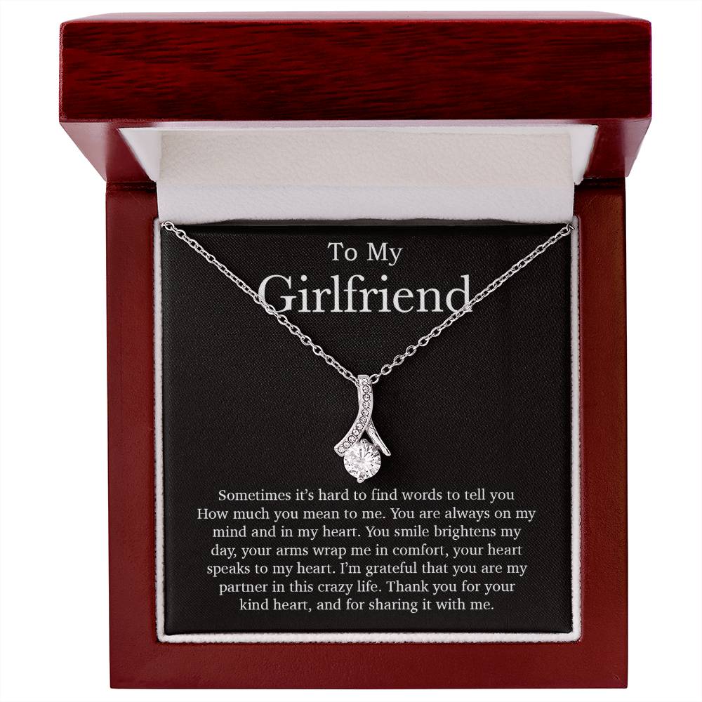 To My Girlfriend Necklace, Valentines Day Gift, Girlfriend Gifts, Birthday Gifts