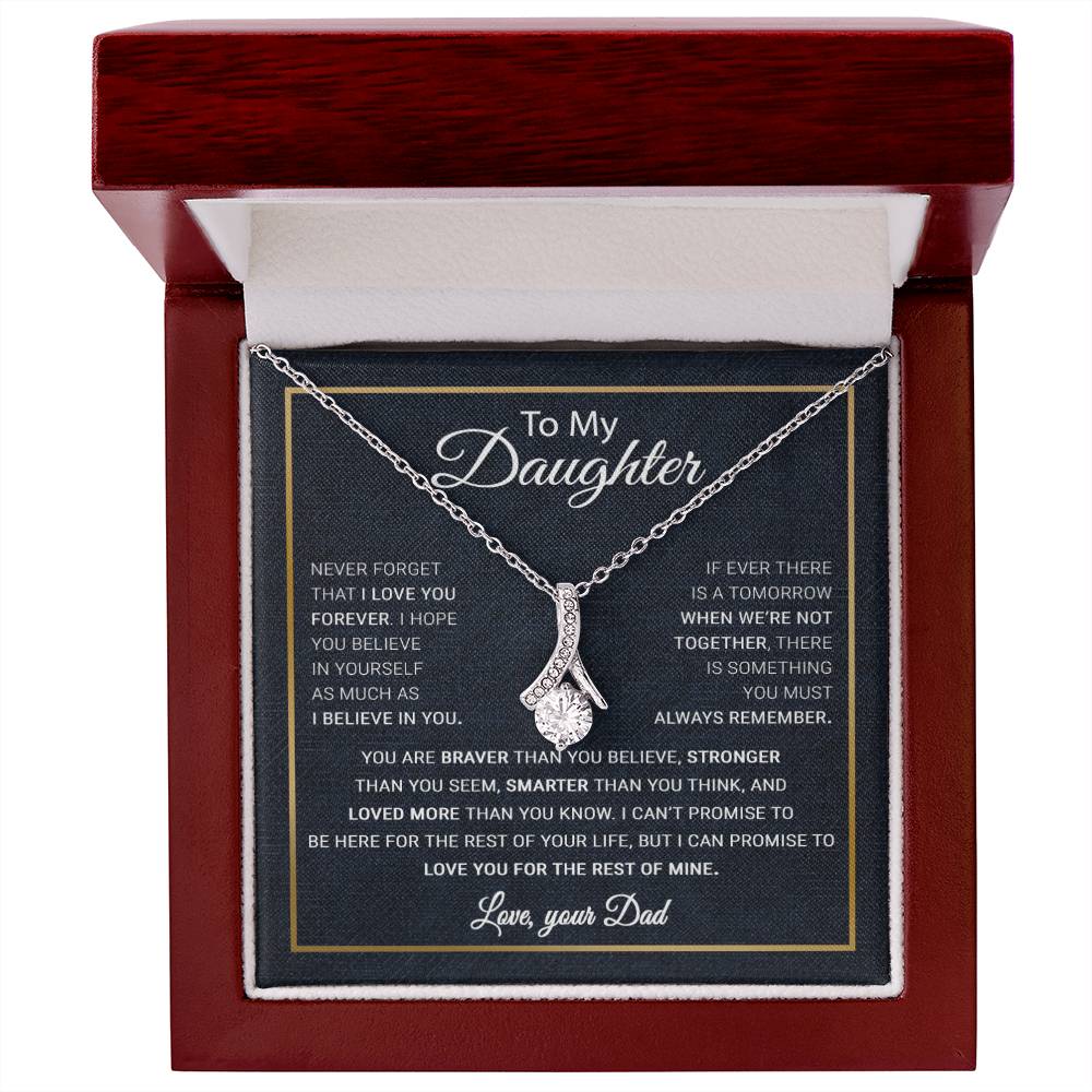 To My Daughter Necklace, Gift For Daughter From Dad, Daughter Father Necklace 13_10