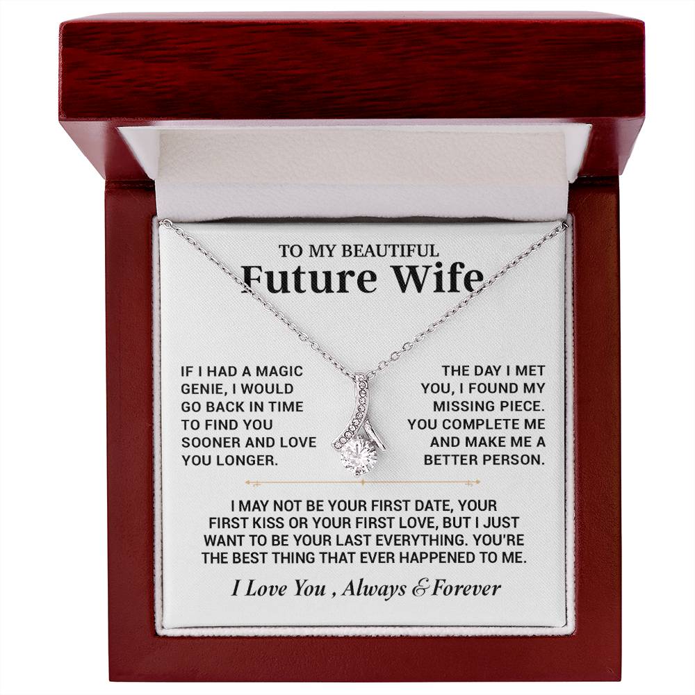 To My Future Wife Necklace, Anniversary Birthday Christmas Gift for Her