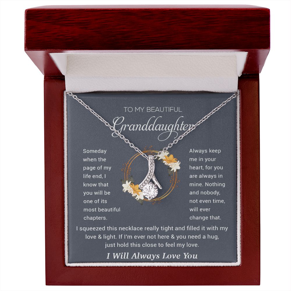 To My Granddaughter Necklace, Birthday Gift For Granddaughter, Birthday Gifts