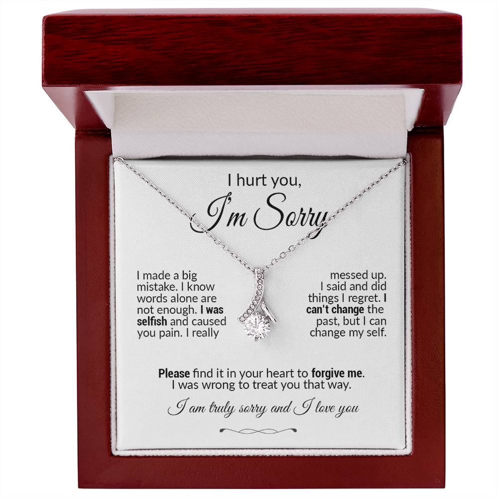 Forgive me Necklace, Apology Jewelry, Sorry Gift Wife, Sorry Gift Girlfriend