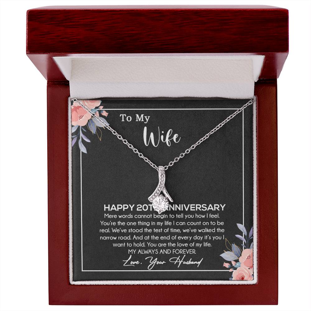 20th Anniversary Gift For Wife Necklace, 20 Year Anniversary, 20th Wedding Gift