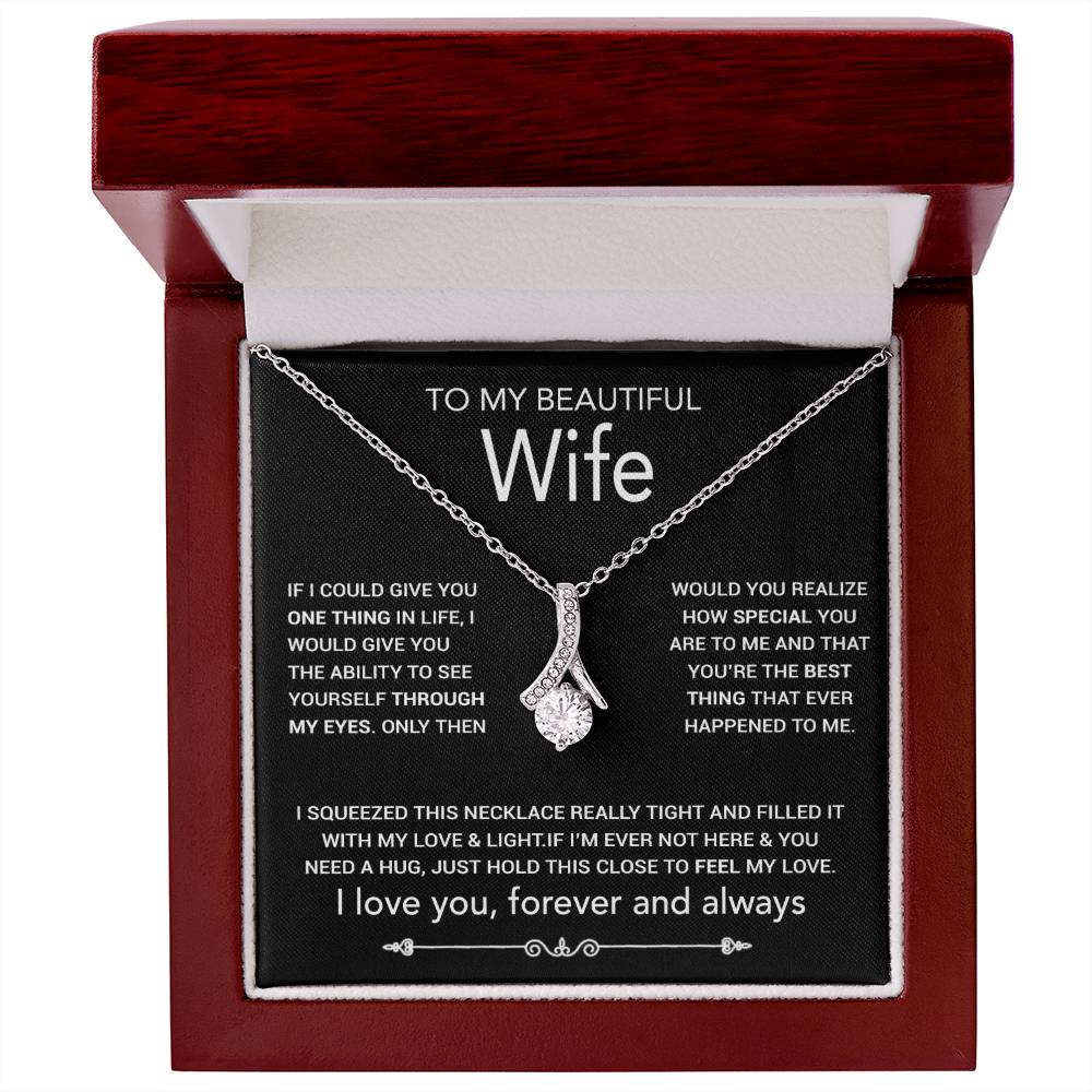 To My Wife Necklace, Christmas Gifts For Women, Anniversary Gift For Wife 8_10_Black