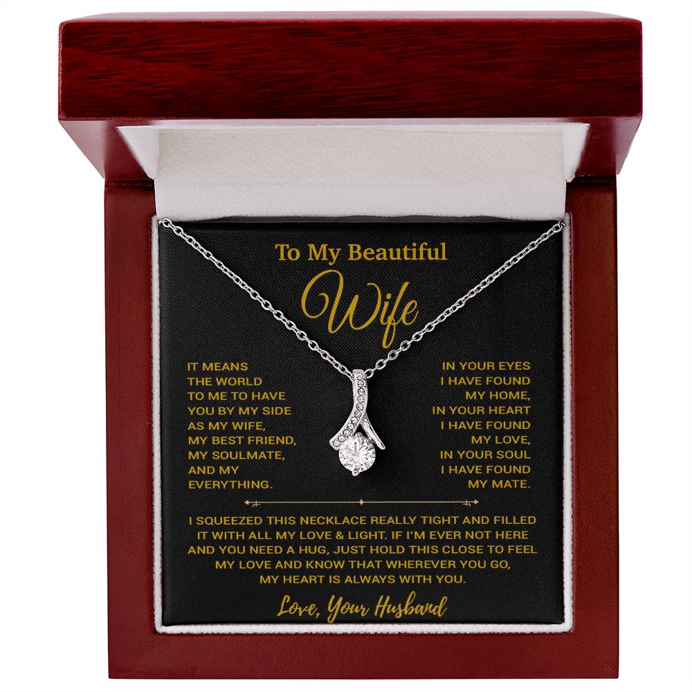 To My Wife Necklace, Vanlentines Gifts For Women, Anniversary Gift For Wife 20_1_Gold