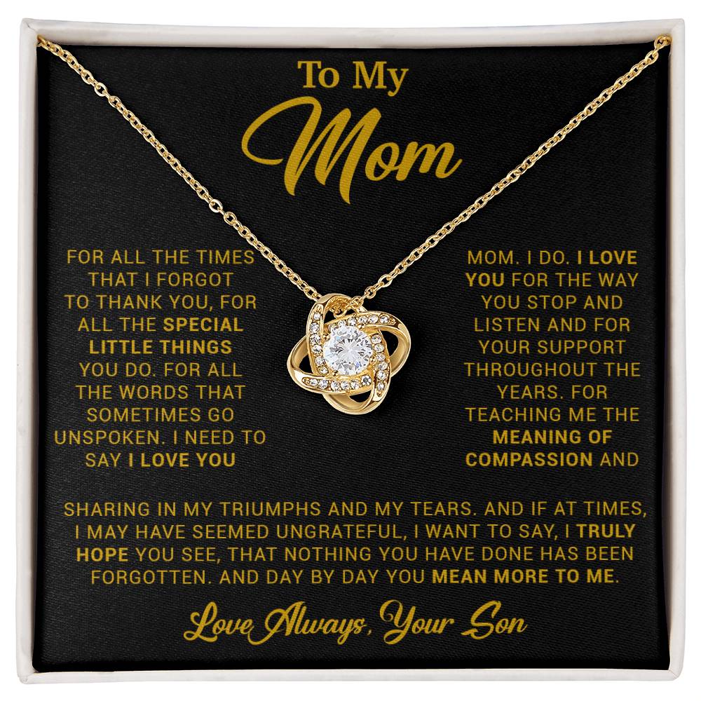 To My Mom Gift for Mother from Son From Daughter Mom Birthday Gift, Mothers Day_ 3_4_Gold