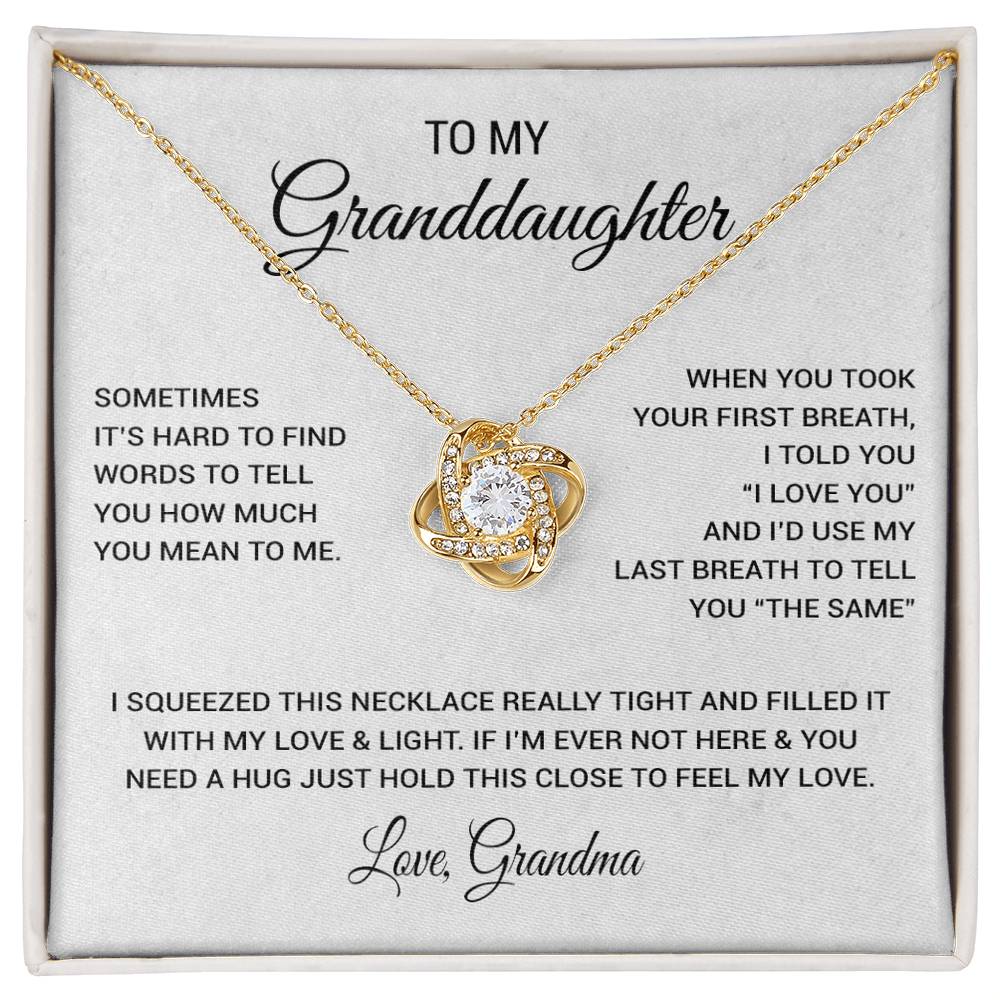 To My Granddaughter Necklace, Xmas Birthday Gift For Granddaughter from Grandma 1_11