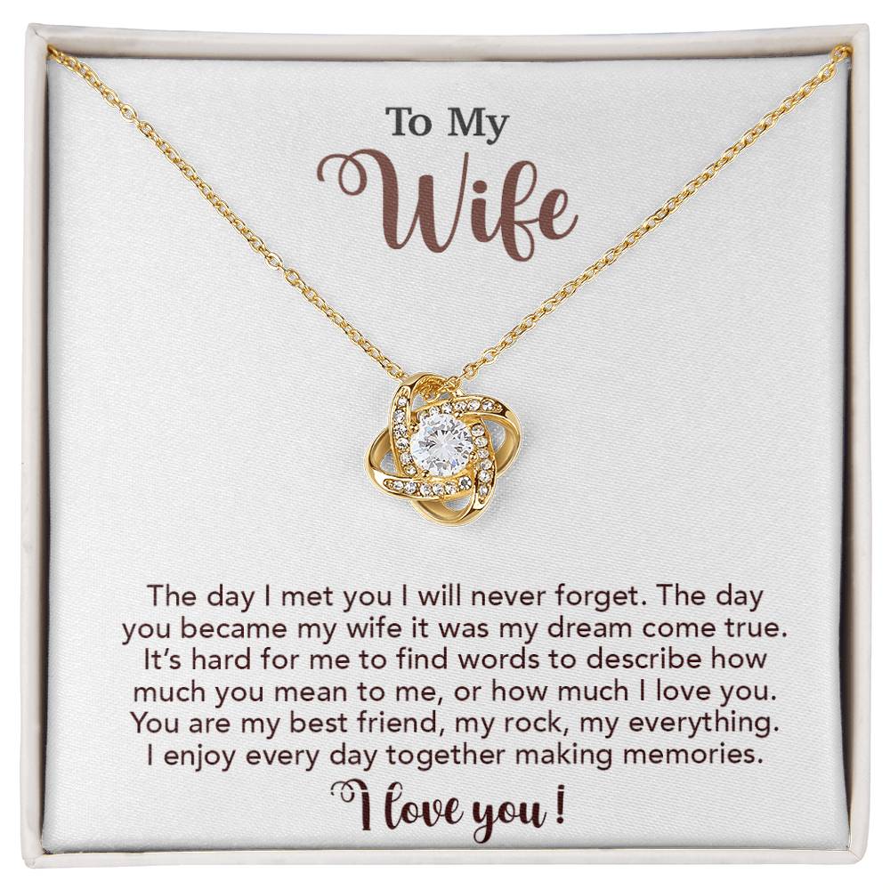 To My Wife Necklace, Wife Gift From Husband, Wife Husband Necklace, Christmas Gift 4_10