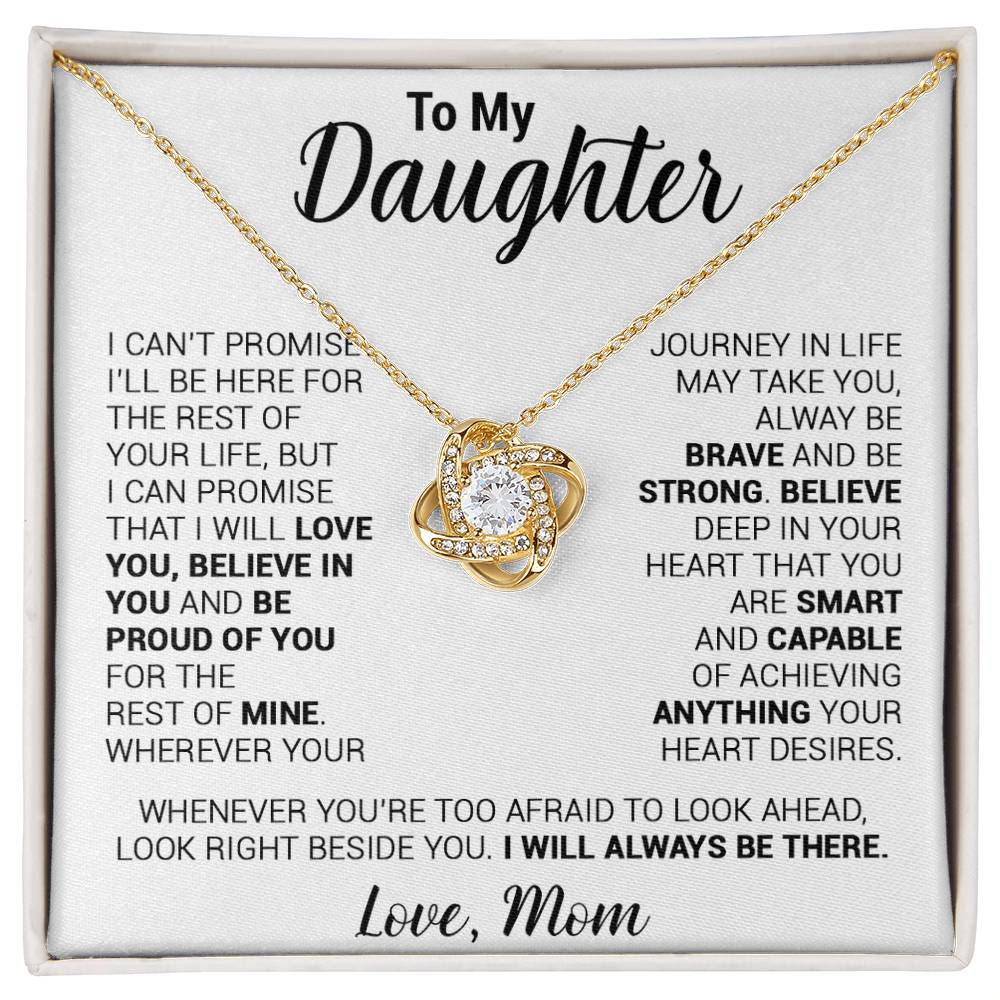To My Daughter Necklace, Daughter Mother Necklace, Daughter Gift From Mom 21_8_White