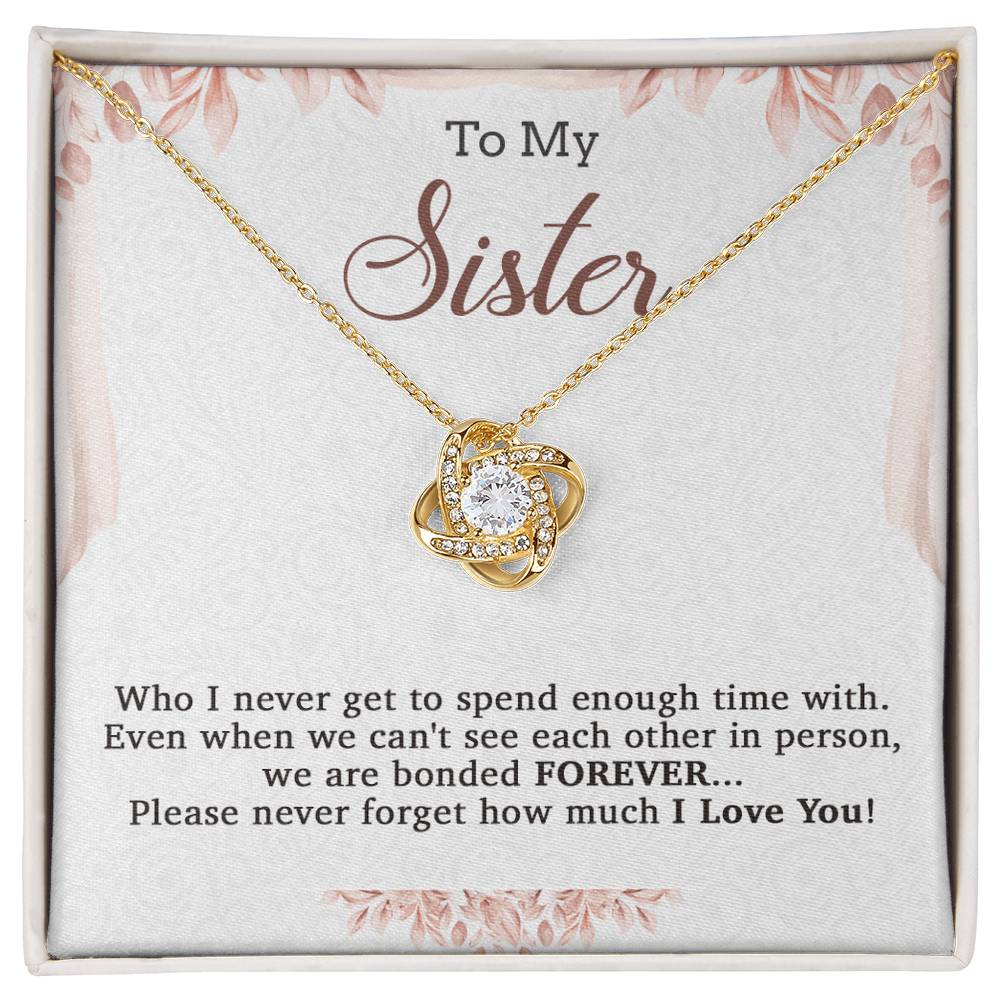 To My Sister Necklace, Brother to Sister, Birthday gift For Sister from Brother 20_7