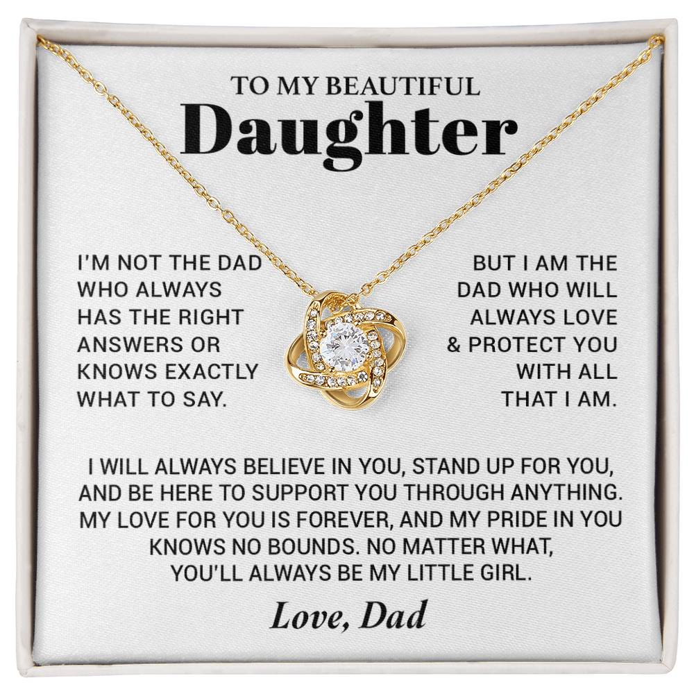 To My Daughter Necklace from Dad, Daughter Dad Necklace, Gifts for Daughter 17_10