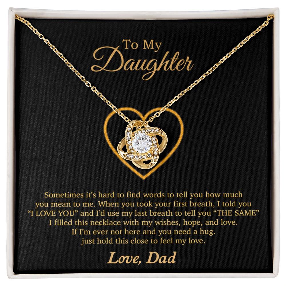 To My Daughter Necklace, Gift For Daughter From Dad, Daughter Father Necklace 3_11