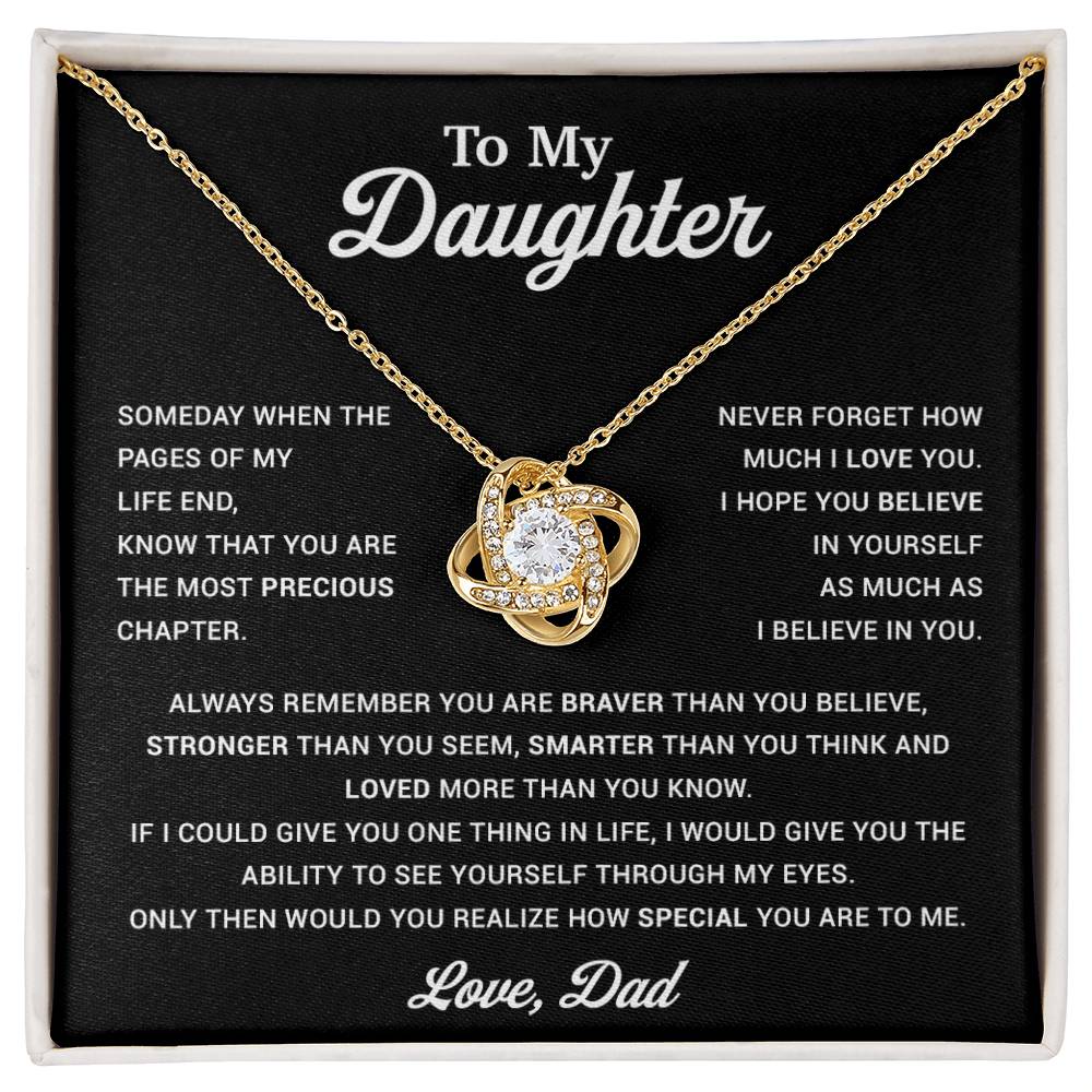 To My Daughter Necklace, Gift for Daughter from Dad, Father Daughter Necklace 10_12