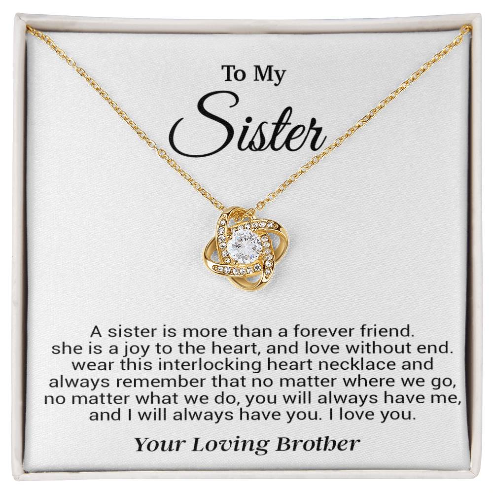 To My Sister Necklace, Birthday GIft For Little Sister, Birthday Gift 12_8