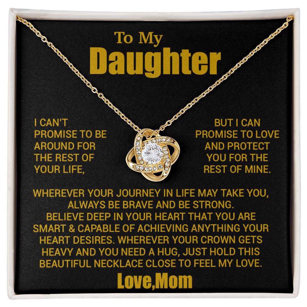 To My Daughter Necklace, Daughter Mother Necklace, Daughter Gift From Mom 24_8_Gold