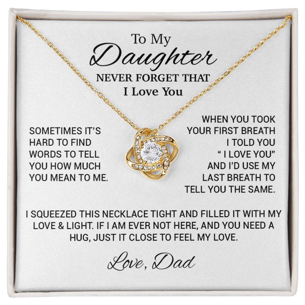To My Daughter Necklace, Daughter Father Necklace, Daughter Gift From Dad 17_10