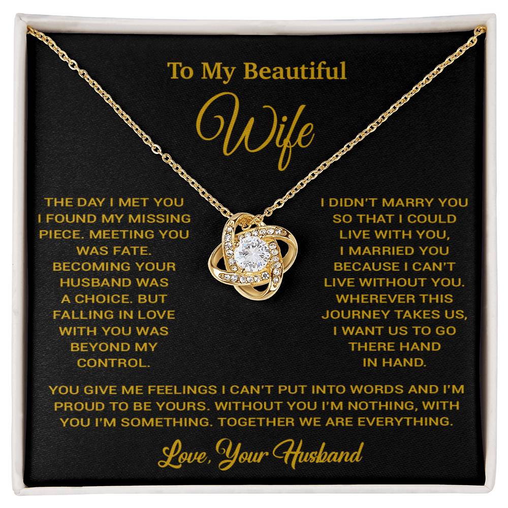 To My Wife Necklace, Vanlentines Gifts For Women, Anniversary Gift For Wife 2_2_Gold
