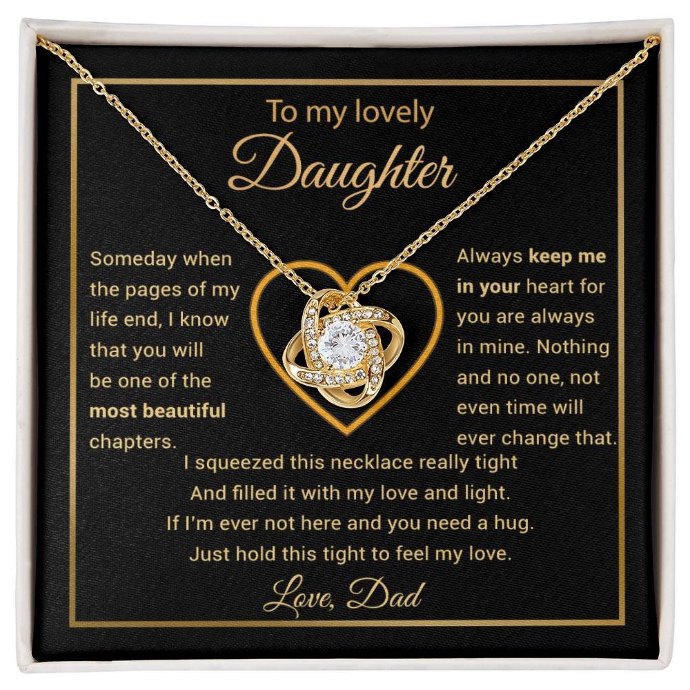 To My Daughter Necklace, Gift for Daughter from Dad, Daughter Father Necklace 27_11