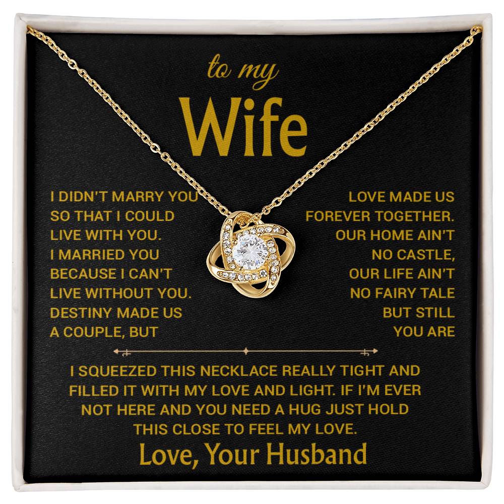 To My Wife Necklace, Christmas Gifts For Women, Anniversary Gift For Wife 17_12_Gold