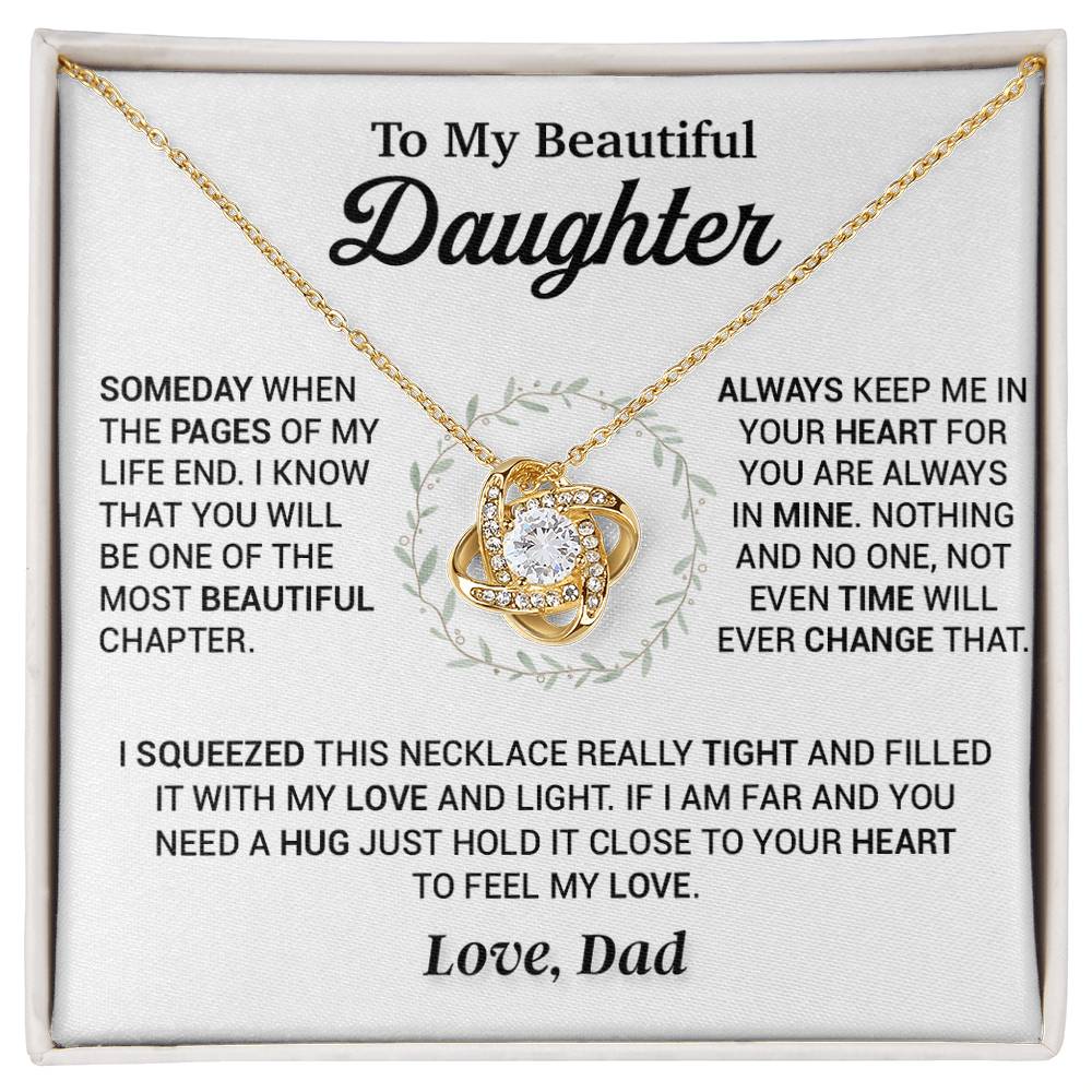 To My Daughter Necklace, Gift for Daughter from Dad, Daughter Father Necklace 4_11