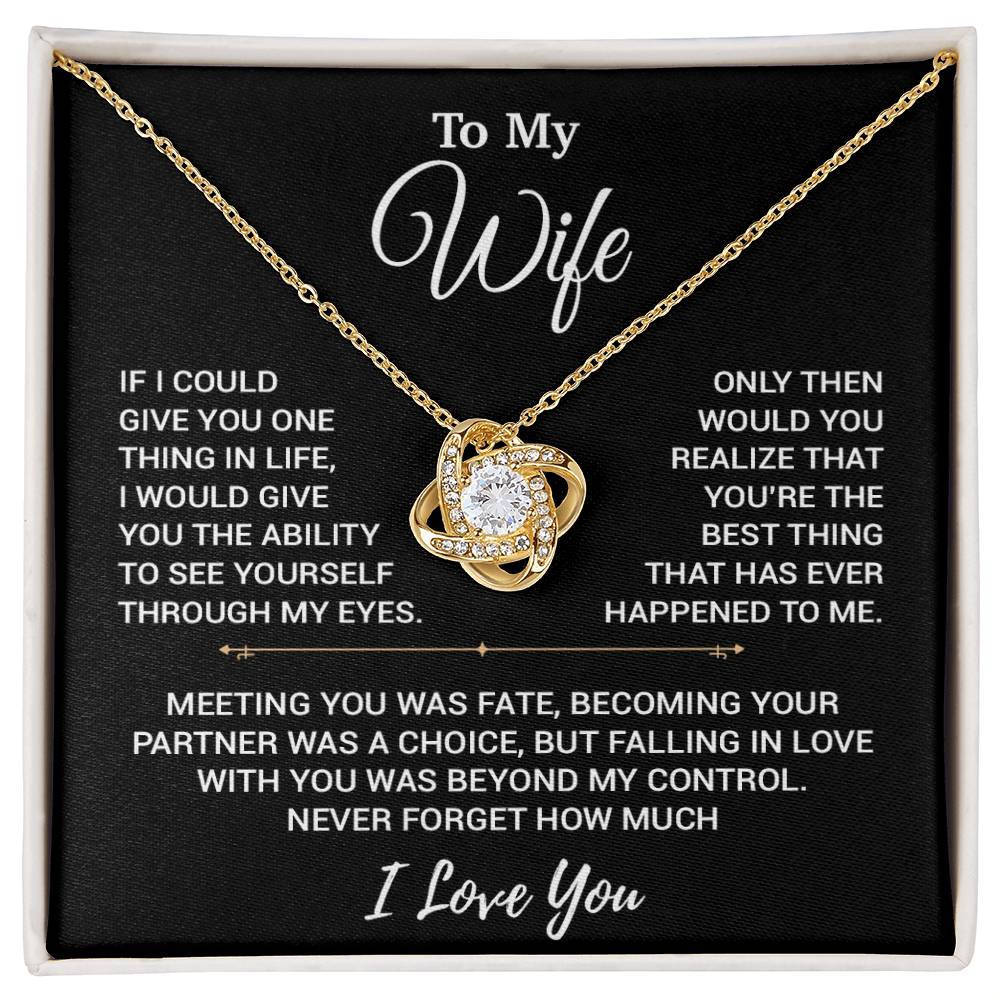 To My Wife Necklace, Christmas Gifts For Women, Anniversary Gift For Wife 19_10_Black