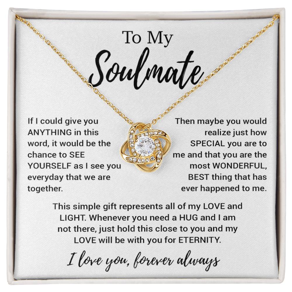To My Soulmate Necklace, Soulmate Gift, Soulmate Jewelry Anniversary 11_8