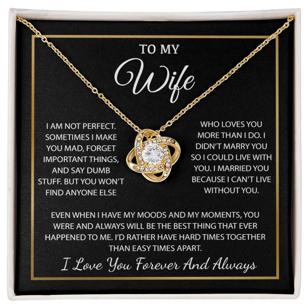 To My Wife Necklace, Christmas Gifts For Women, Anniversary Gift For Wife 3_11_Black